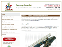 Tablet Screenshot of farmingcrawfish.com